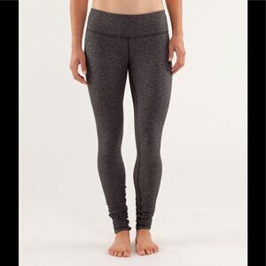 𝅺lululemon Wunder Under PantHerringbone Black sz 10